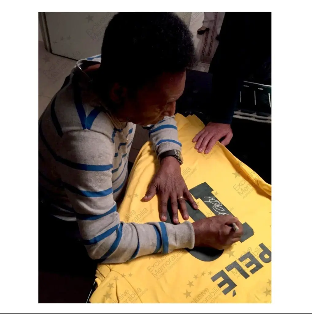 Brazil - Football World Championships - Pele- Premium Frame – Museum Quality- Jersey 2025-11-16 at 9.21.00 AM.webp