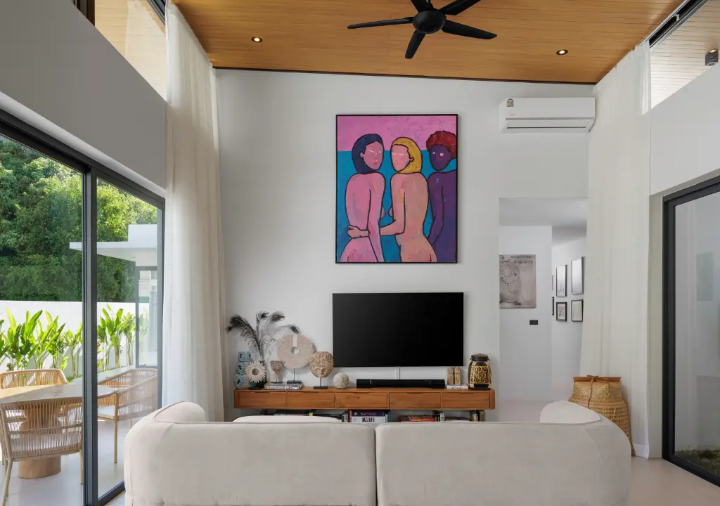 Living Room - Sofa, TV & Artwork.webp