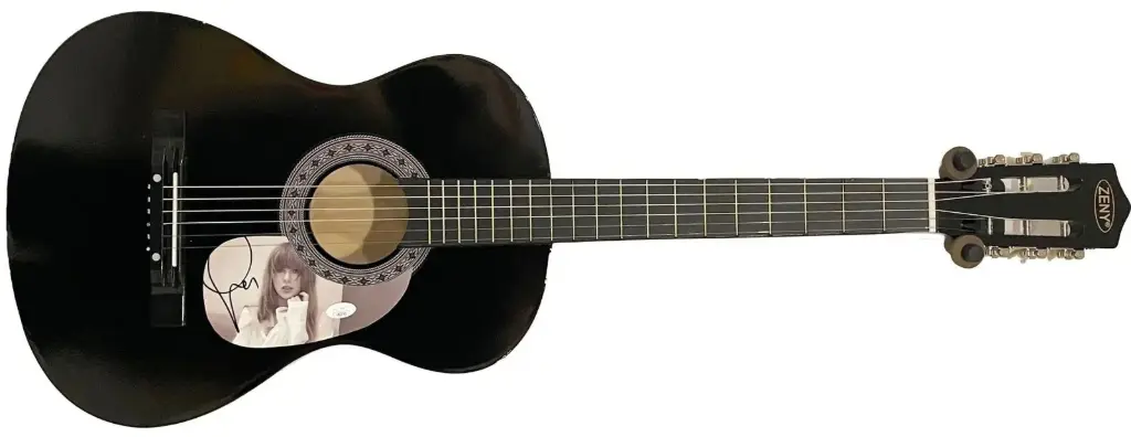 Unframed Taylor Swift Signed Acoustic Guitar (JSA Certified Display Piece) - Black