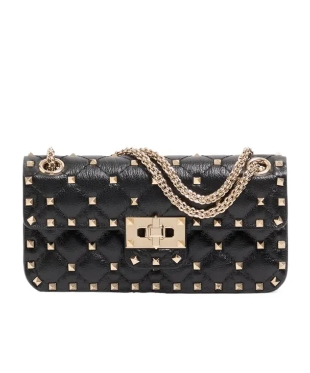 Valentino Garavani Rockstud Spike Small Shoulder Bag in Kidskin