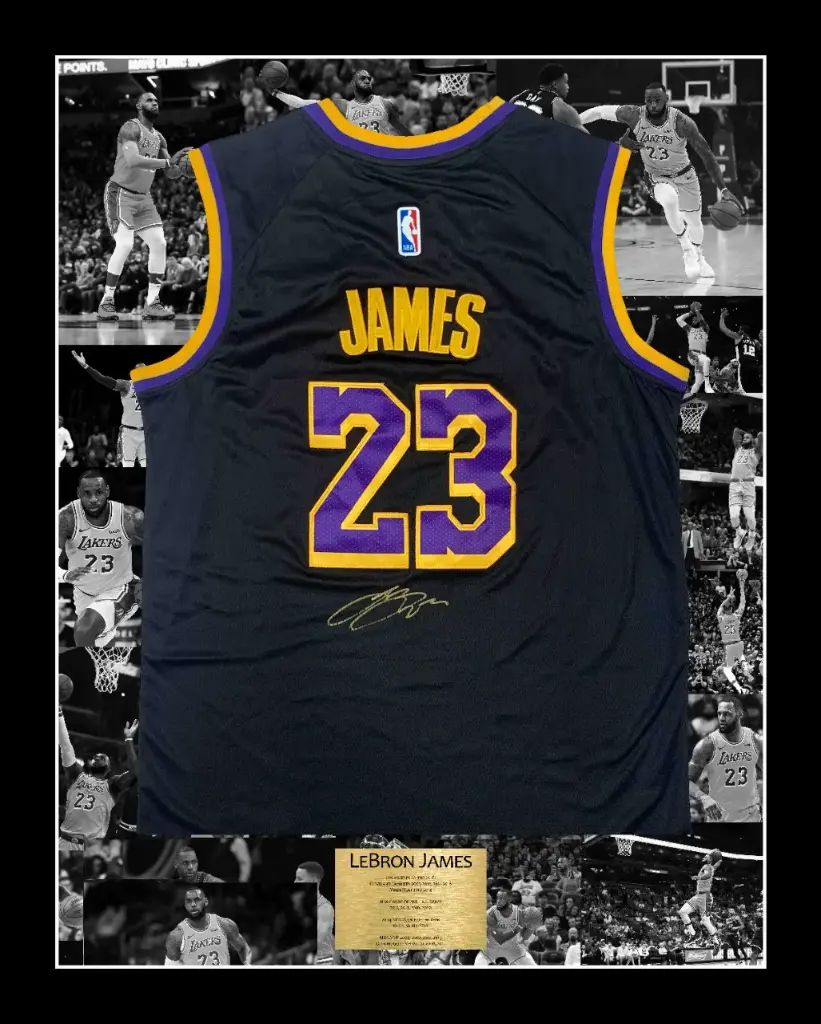 LeBron James Signed Black LA Lakers Jersey