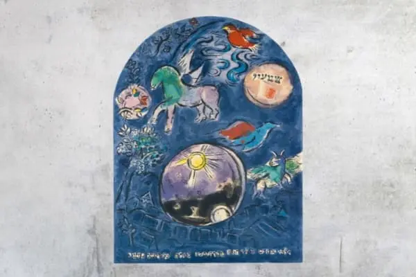 Marc Chagall : Window of Jerusalem - Simeon