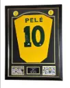 Brazil - Football World Championships - Pele- Premium Frame – Museum Quality - Jersey